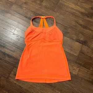 Lululemon Orange Tank Medium